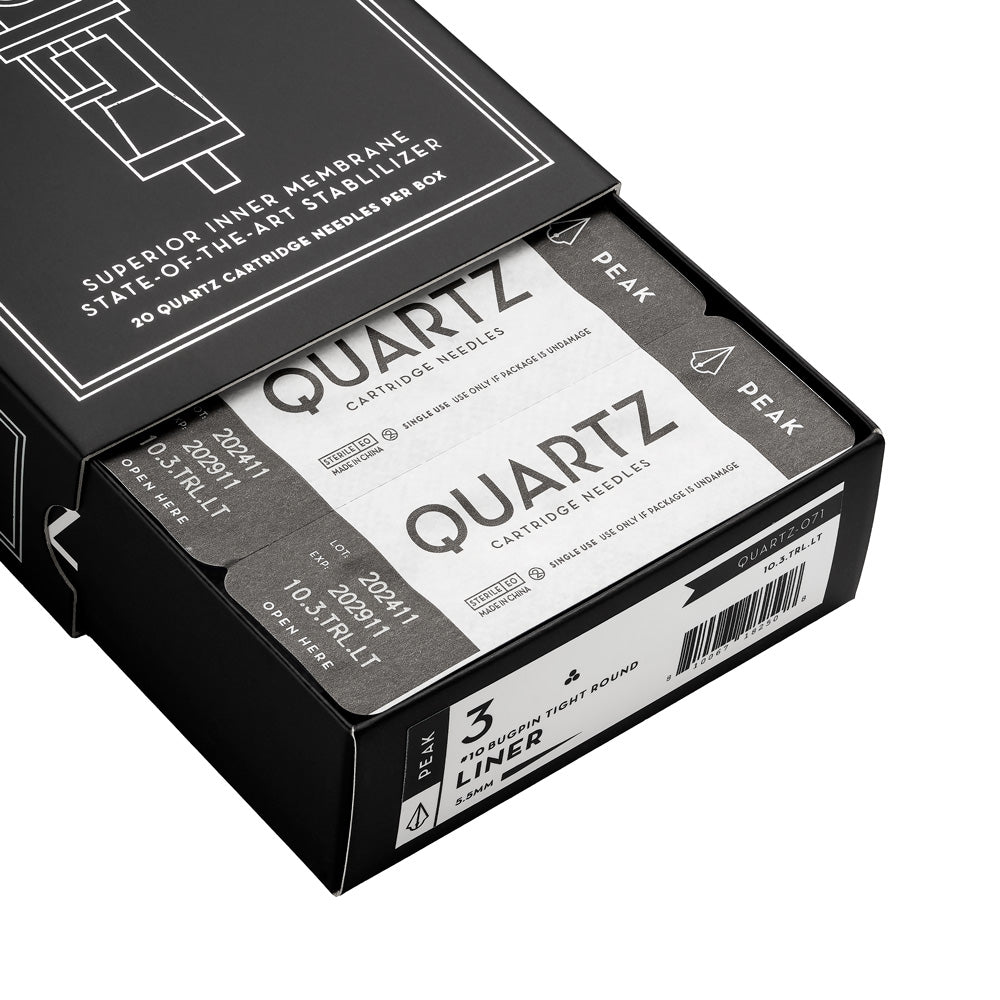 Quartz Cartridge Needles — All Configurations — Box of 20 - Peak Needles