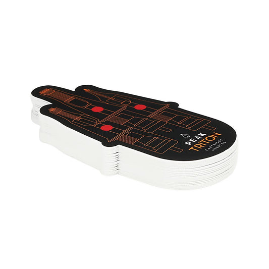 Peak Triton Die-Cut Sticker — Price Per 1 or Pack of 50 - Peak Needles