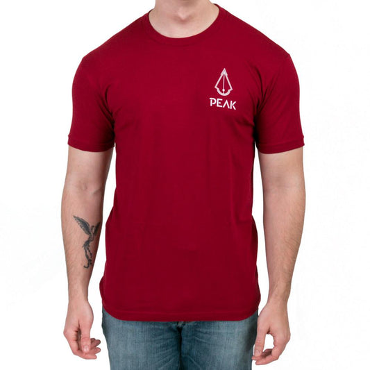 Blood Cardinal Red Tee - Peak Needles