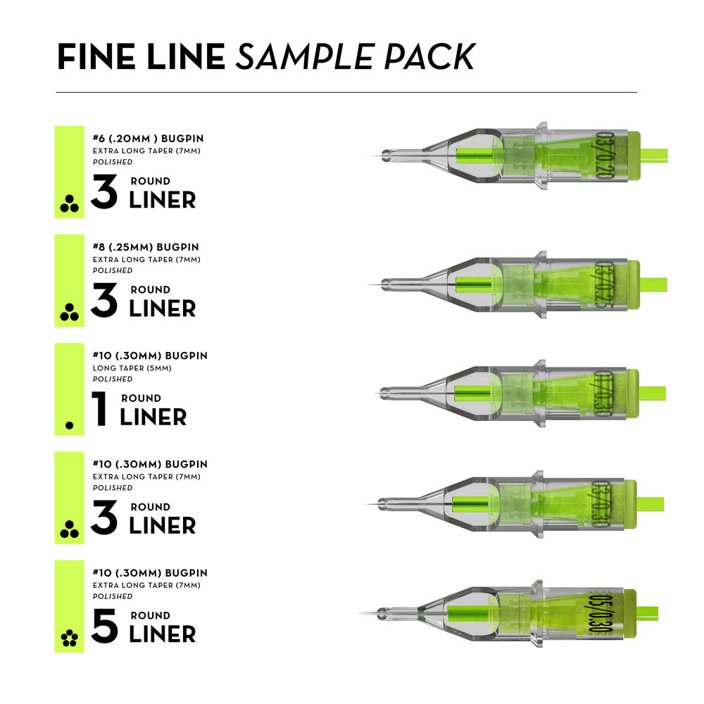 Stellar Needle Cartridges — Sample Pack - Peak Needles