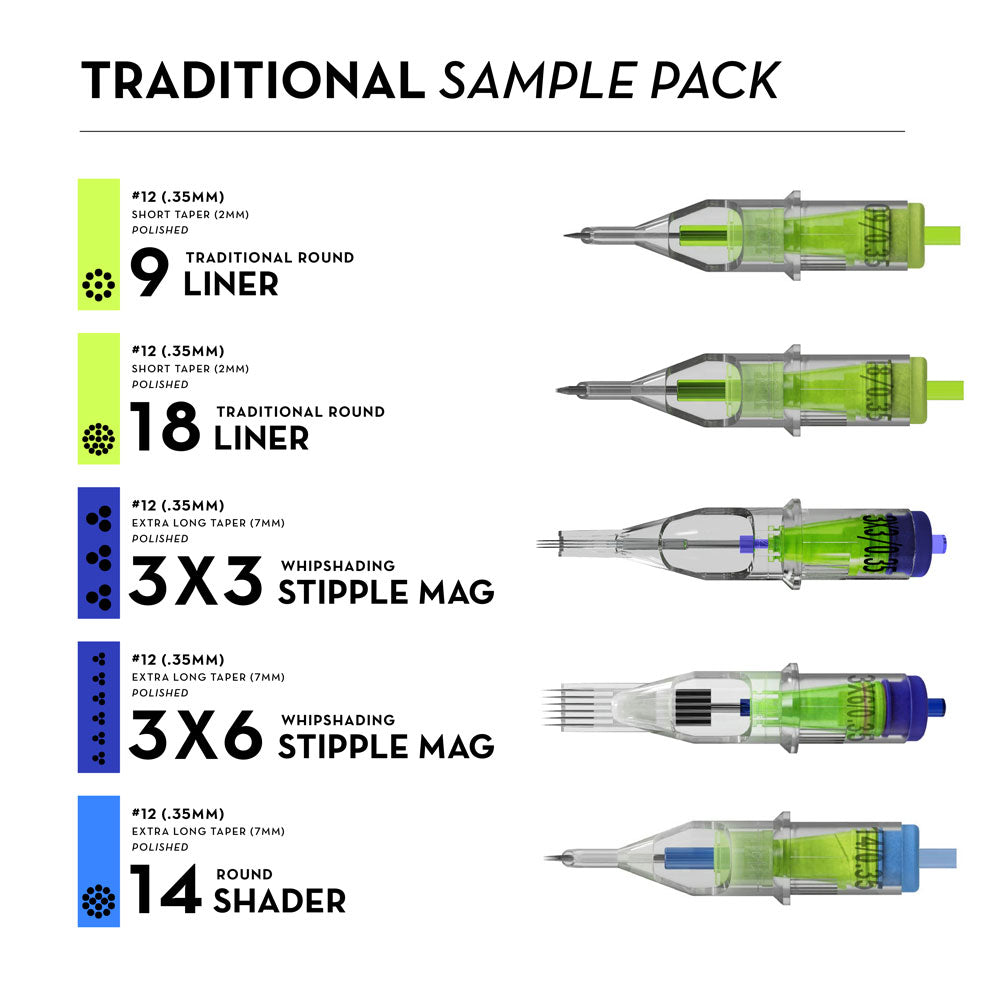 Stellar Needle Cartridges — Sample Pack - Peak Needles