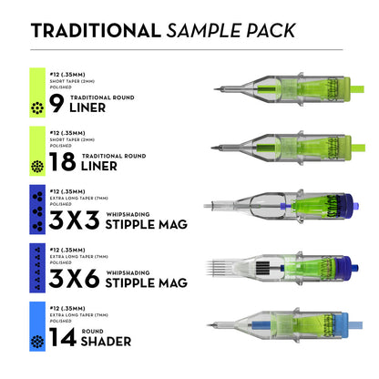 Stellar Needle Cartridges — Sample Pack - Peak Needles
