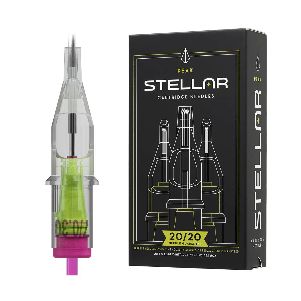 Peak Stellar Needle Cartridges — Magnum (Extra Long Taper) — Box of 20