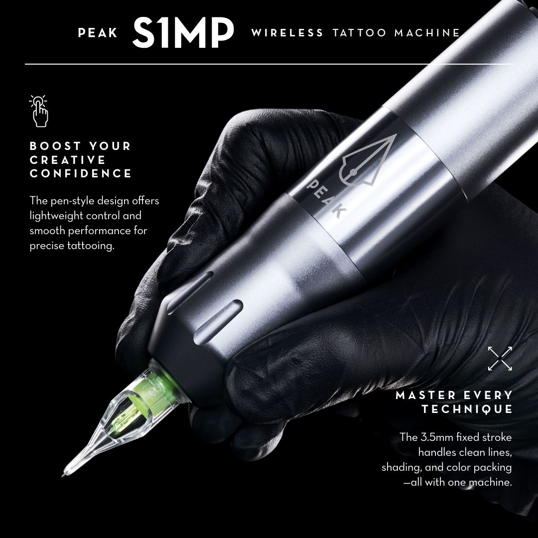 Peak S1-MP Wireless Tattoo Machine - Peak Needles