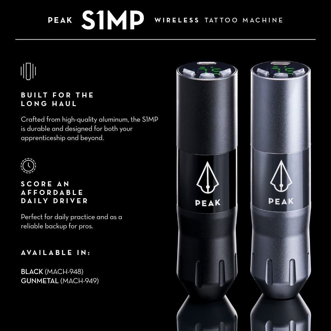 Peak S1-MP Wireless Tattoo Machine - Peak Needles