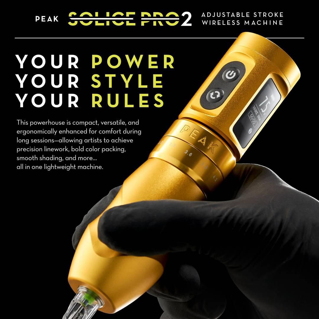 Peak Solice Pro 2 Wireless Tattoo Machine | Peak Needles