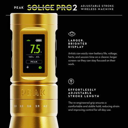 Peak Solice Pro 2 Wireless Tattoo Machine - Peak Needles