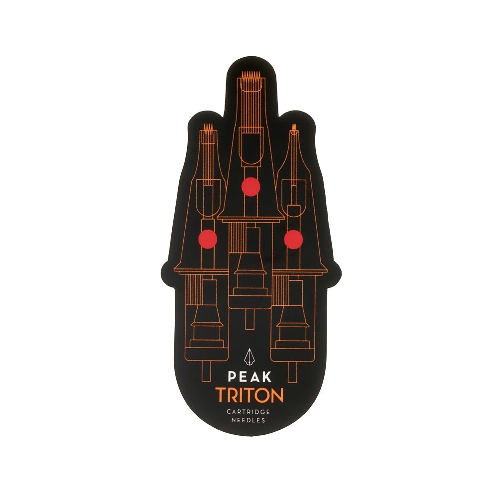 Peak Triton Die-Cut Sticker — Price Per 1 or Pack of 50 - Peak Needles