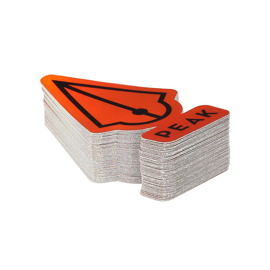 Peak Holographic Die-Cut Sticker — Pick Color — Price Per 1 or Pack of 50 - Peak Needles