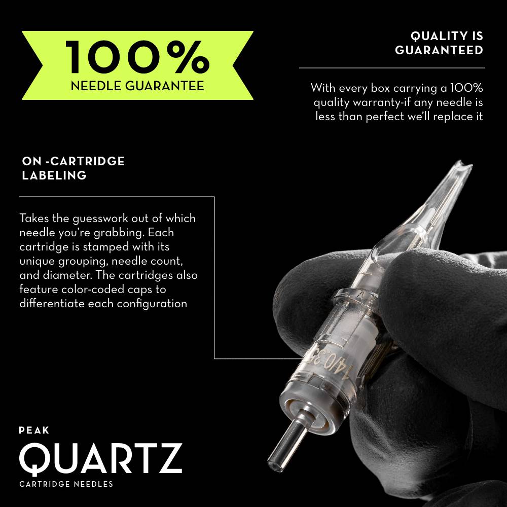 Quartz Cartridge Needles — All Configurations — Box of 20