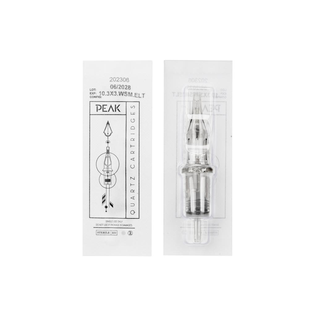 Quartz Stippling and Whipshading Needle Cartridges — Box of 20 - Peak Needles