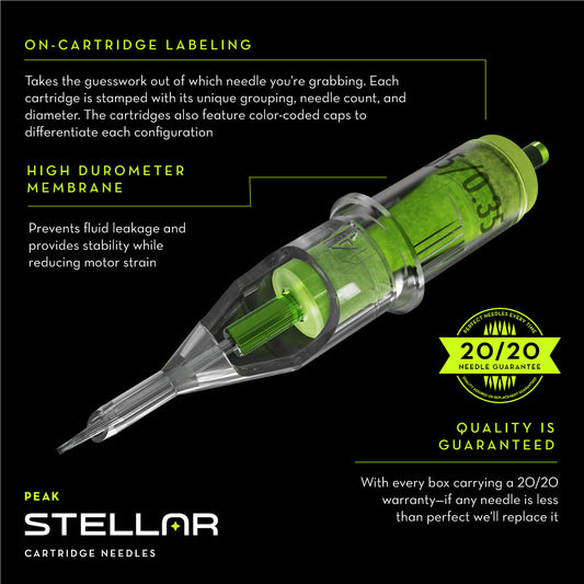 Stellar Needle Cartridges — Sample Pack - Peak Needles