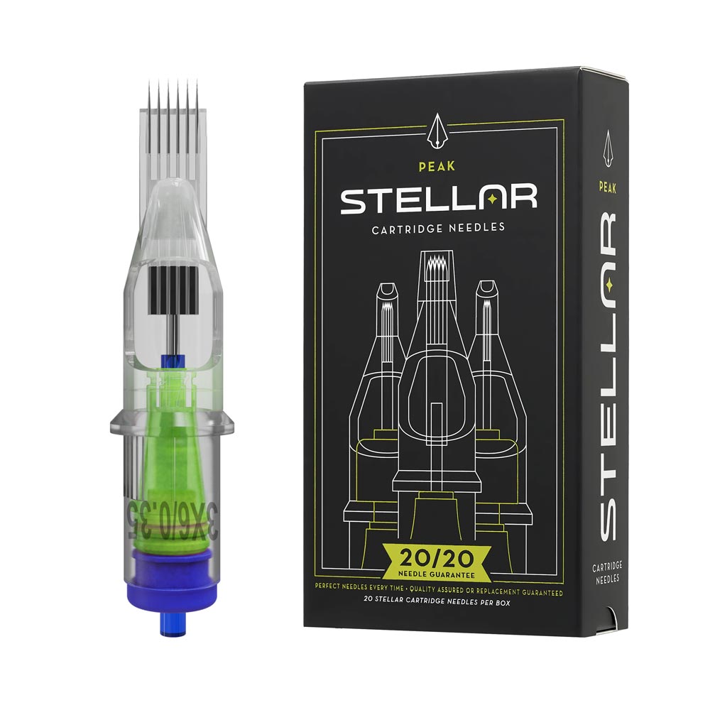 Peak Stellar Needle Cartridges — Whipshading Stipple Mags — Box of 20