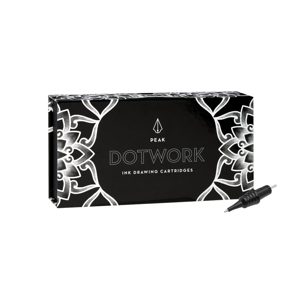 Dotwork Ballpoint Pen Drawing Cartridges — Pick Color — Box of 20 - Peak Needles