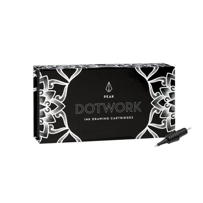 Dotwork Ballpoint Pen Drawing Cartridges — Pick Color — Box of 20 - Peak Needles