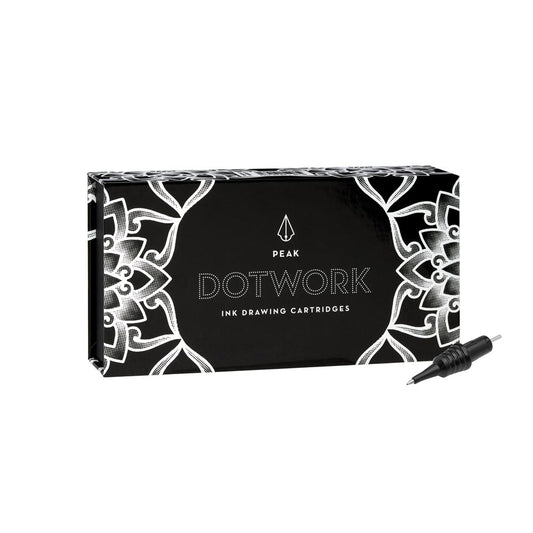 Dotwork Ballpoint Pen Drawing Cartridges — Pick Color — Box of 20 - Peak Needles