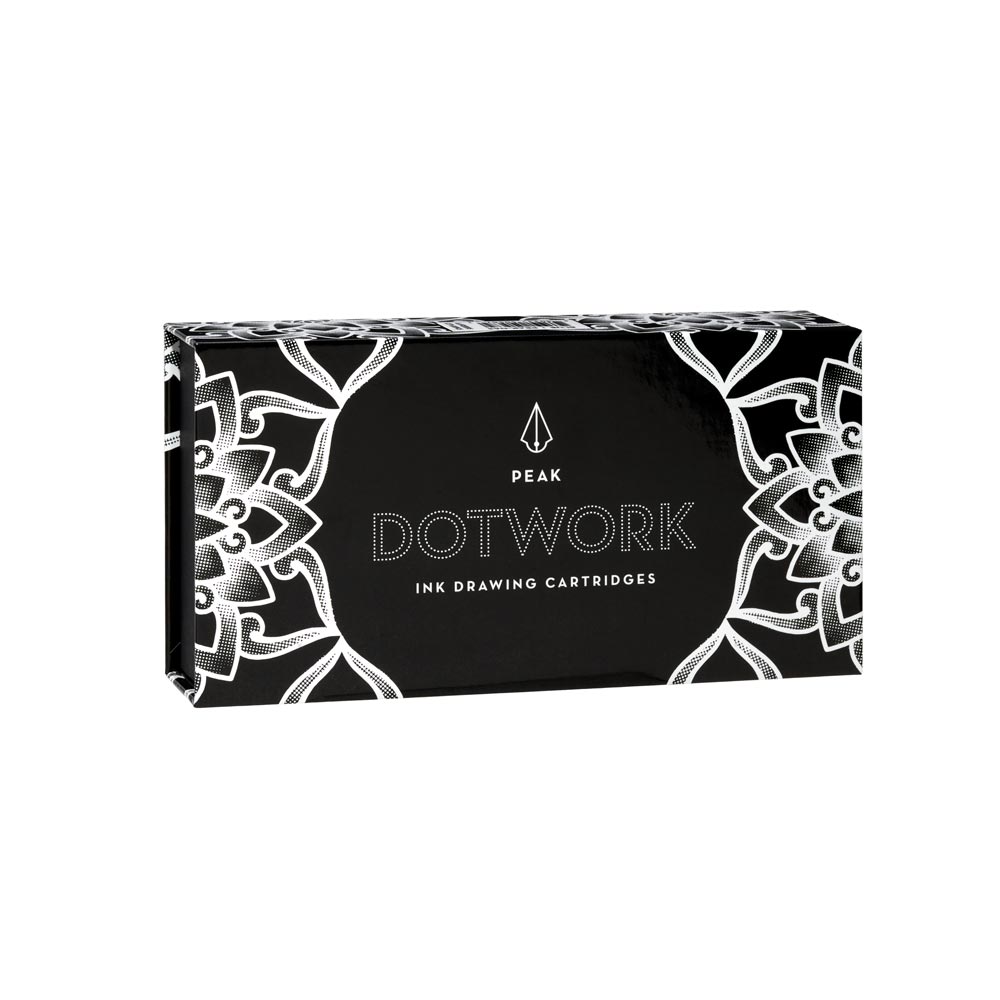 Dotwork Ballpoint Pen Drawing Cartridges — Pick Color — Box of 20 - Peak Needles