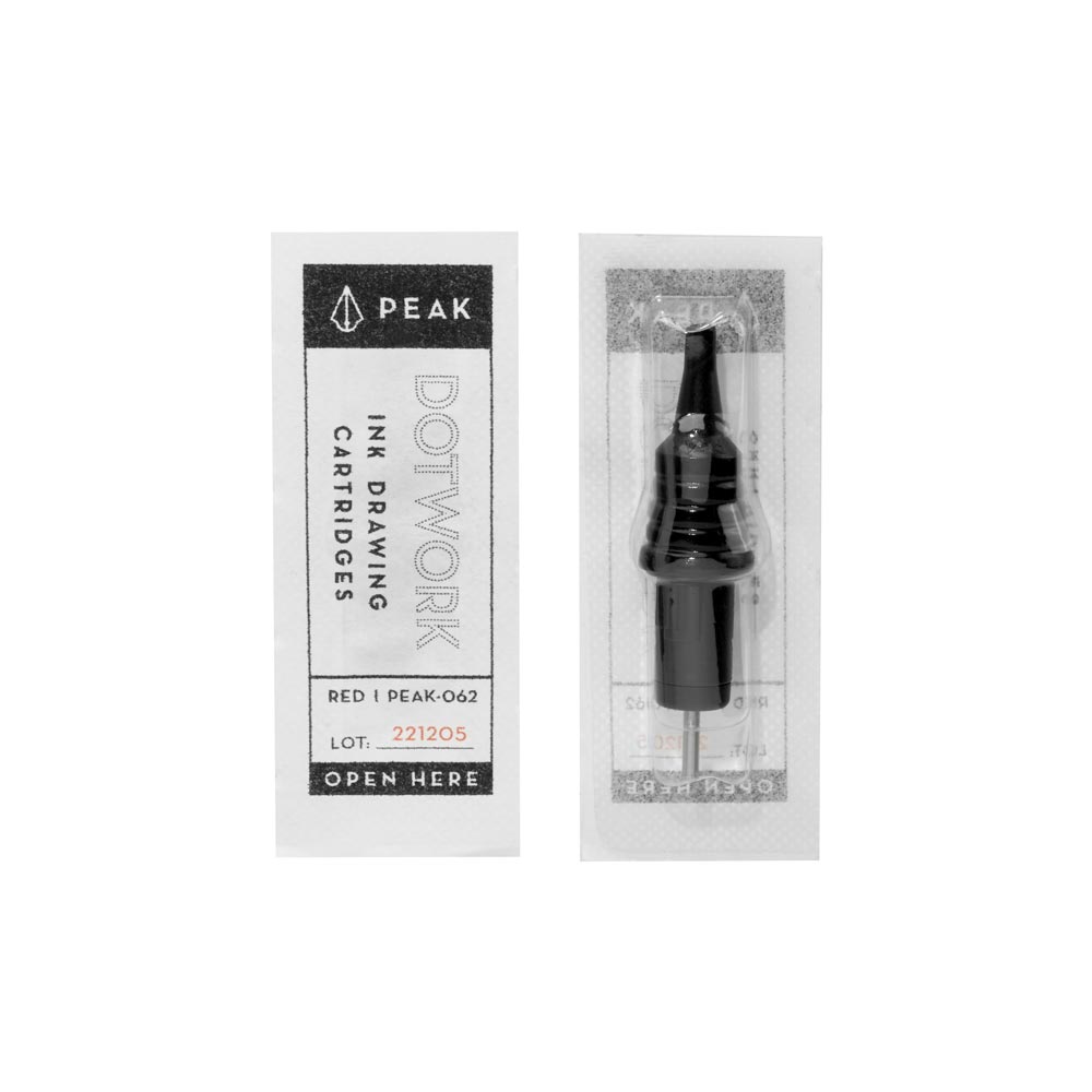 Dotwork Ballpoint Pen Drawing Cartridges — Pick Color — Box of 20 - Peak Needles