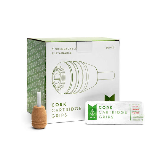 Biodegradable Cork Cartridge Grips — Box of 20 - Peak Needles