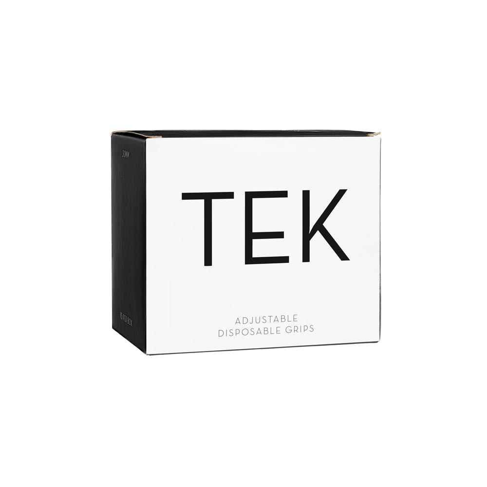 Tek Disposable 32mm Adjustable Cartridge Grips with Threaded Connector — Box of 15