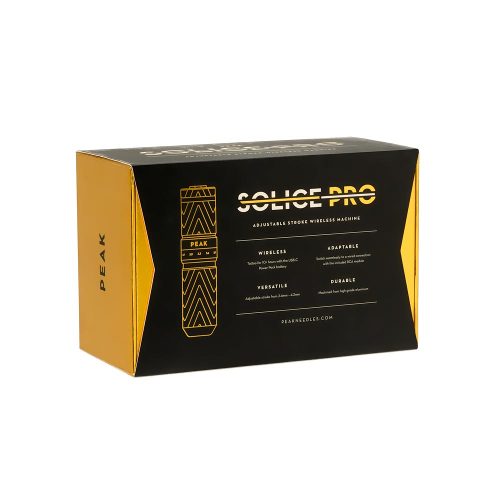 Solice Pro Adjustable Stroke Wireless Pen Tattoo Machine - Peak Needles