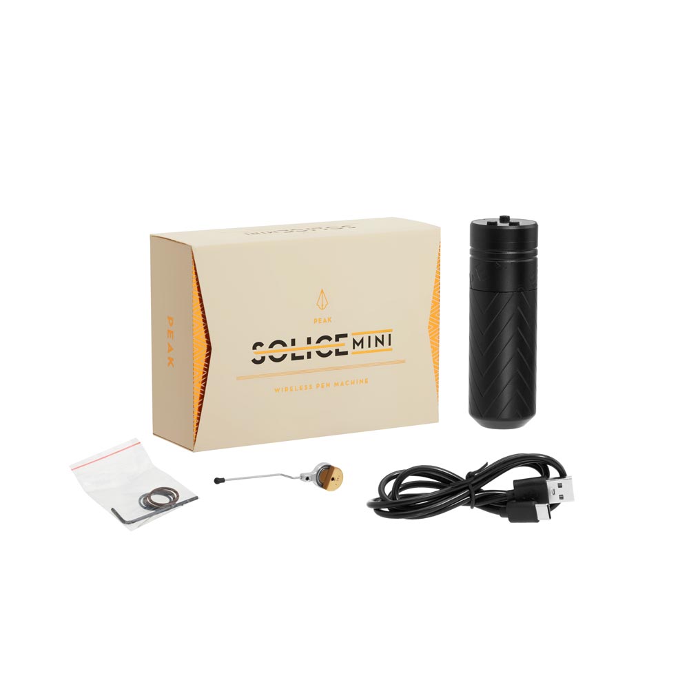 Solice Mini Wireless Pen Tattoo Machine — Black - Peak Needles