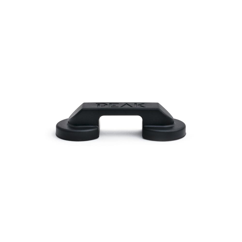Bottom profile view of black cord manager