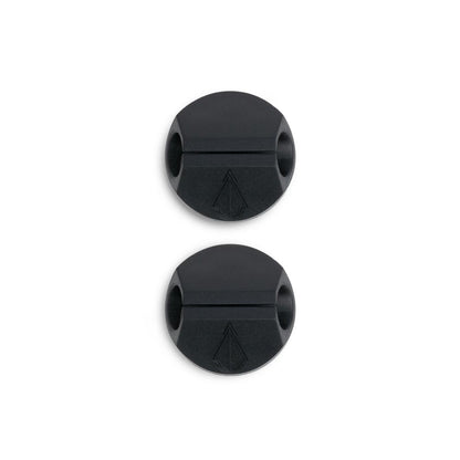 Aeriel view of two Magnetic Cord Holders on white background