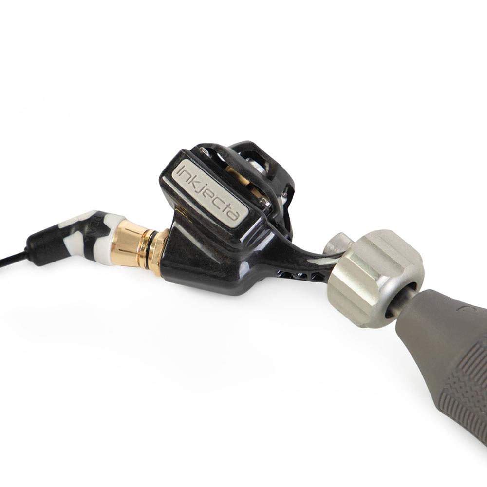 Angled Black/White RCA Cord (6.5ft) (on machine)