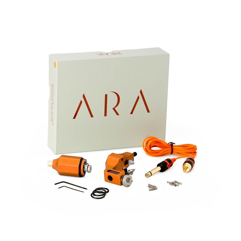 Ara Adjustable Slider Tattoo Machine — Orange (box)
