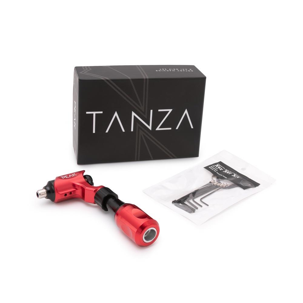 Tanza Cartridge Rotary Machine &amp; Axi Grip Set — Red (box contents)