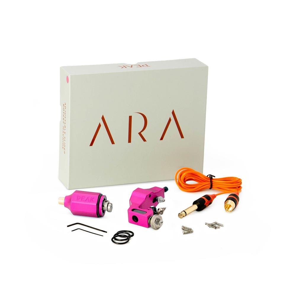 Ara Adjustable Slider Tattoo Machine — Pink (box)