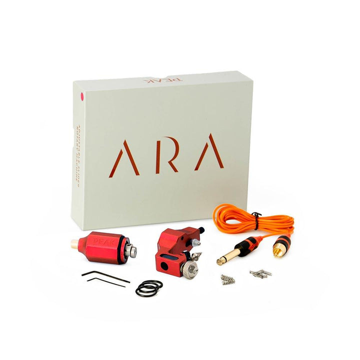 Ara Adjustable Slider Tattoo Machine — Red (box)