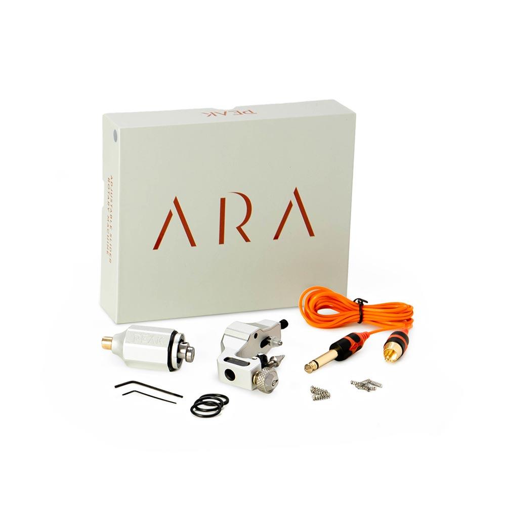 Ara Adjustable Slider Tattoo Machine — Silver (box)