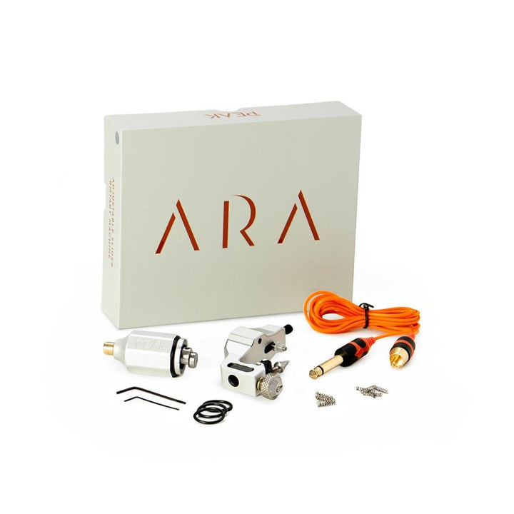 Ara Adjustable Slider Tattoo Machine — Silver (box)