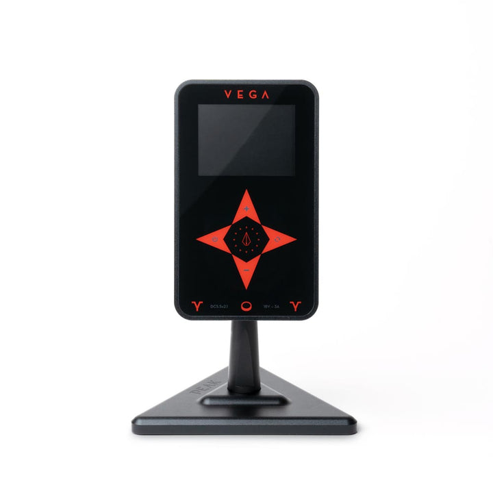 Vega Tattoo Power Supply — Black (straight on)