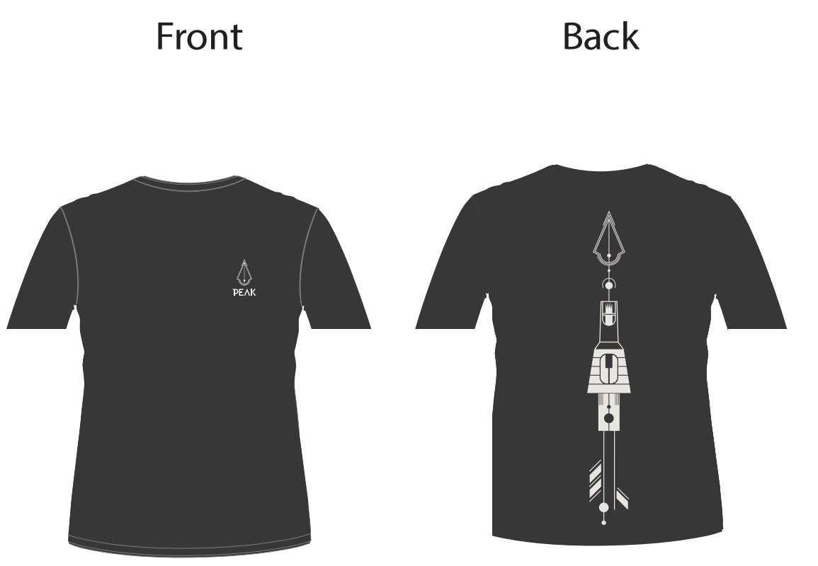 Onyx Black Tee - Peak Needles