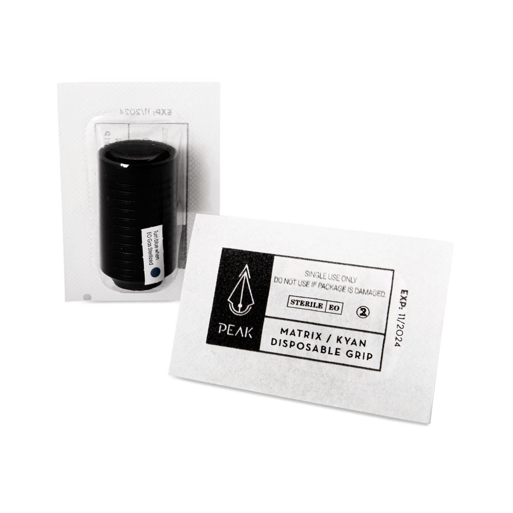 Disposable 1.25” Cartridge Grips for Matrix or Kyan Pen — Box of 20 (sterile packaging)