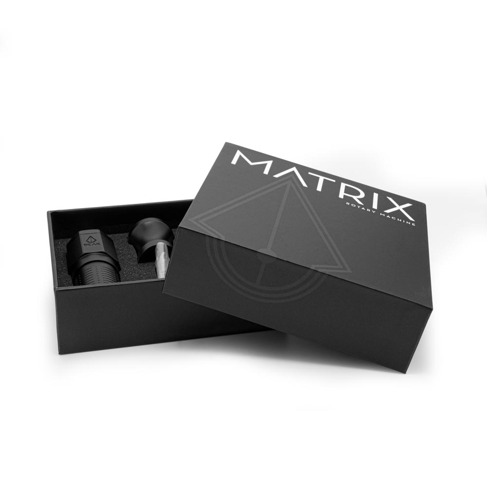Peak Matrix Pen Rotary Tattoo Machine — Packaging and Parts