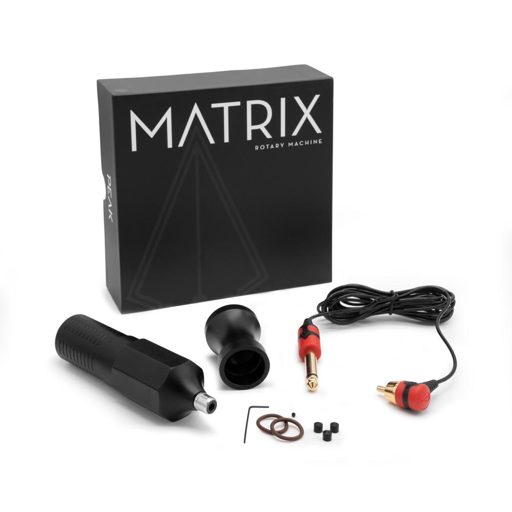 Peak Matrix Pen Rotary Tattoo Machine — Packaging and Parts 2