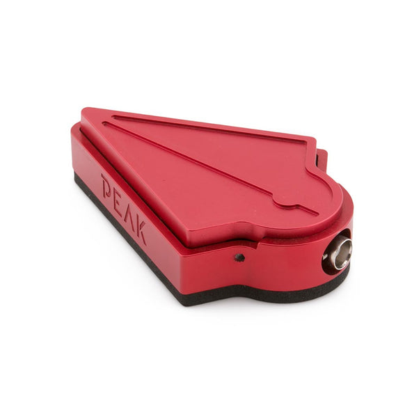 Peak Footswitch — Red — Angled View