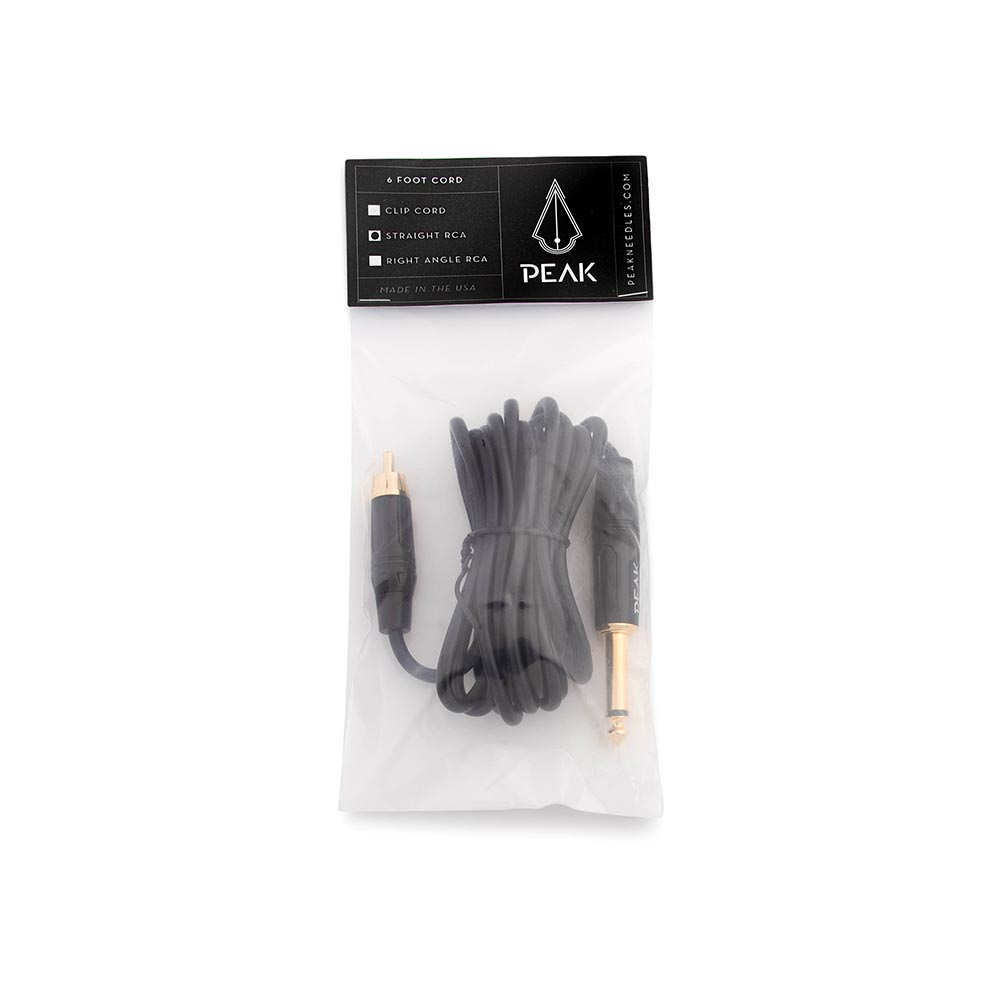 Straight RCA Cord (6ft) — Packaging Front View