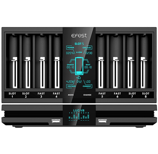 Efest LUC V8 8-Port Studio Battery Charger