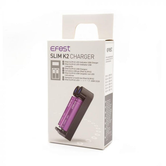 Efest Slim K2 USB Battery Charger - Peak Needles