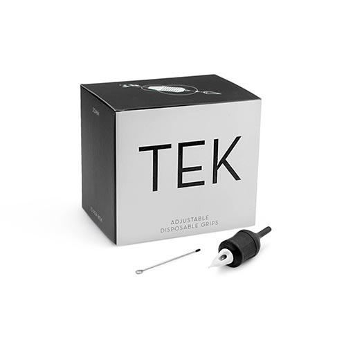 Tek Disposable Click Cartridge Grips — Box and Grip